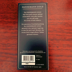 丹纳曼纯巴西雪茄背面图